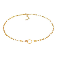 Elli 925 Sterling Silver Link Chain Necklace 2004-BF-0008188-001