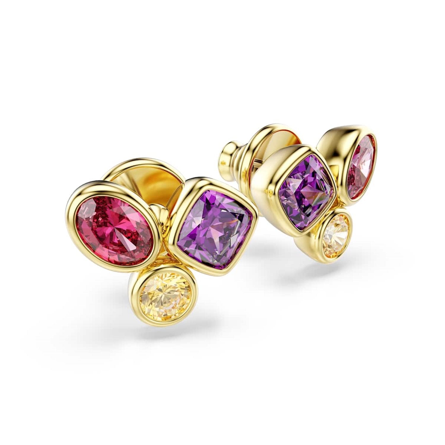Swarovski Imber Organic Gold-Tone Multicolour Stud Earrings 5760019
