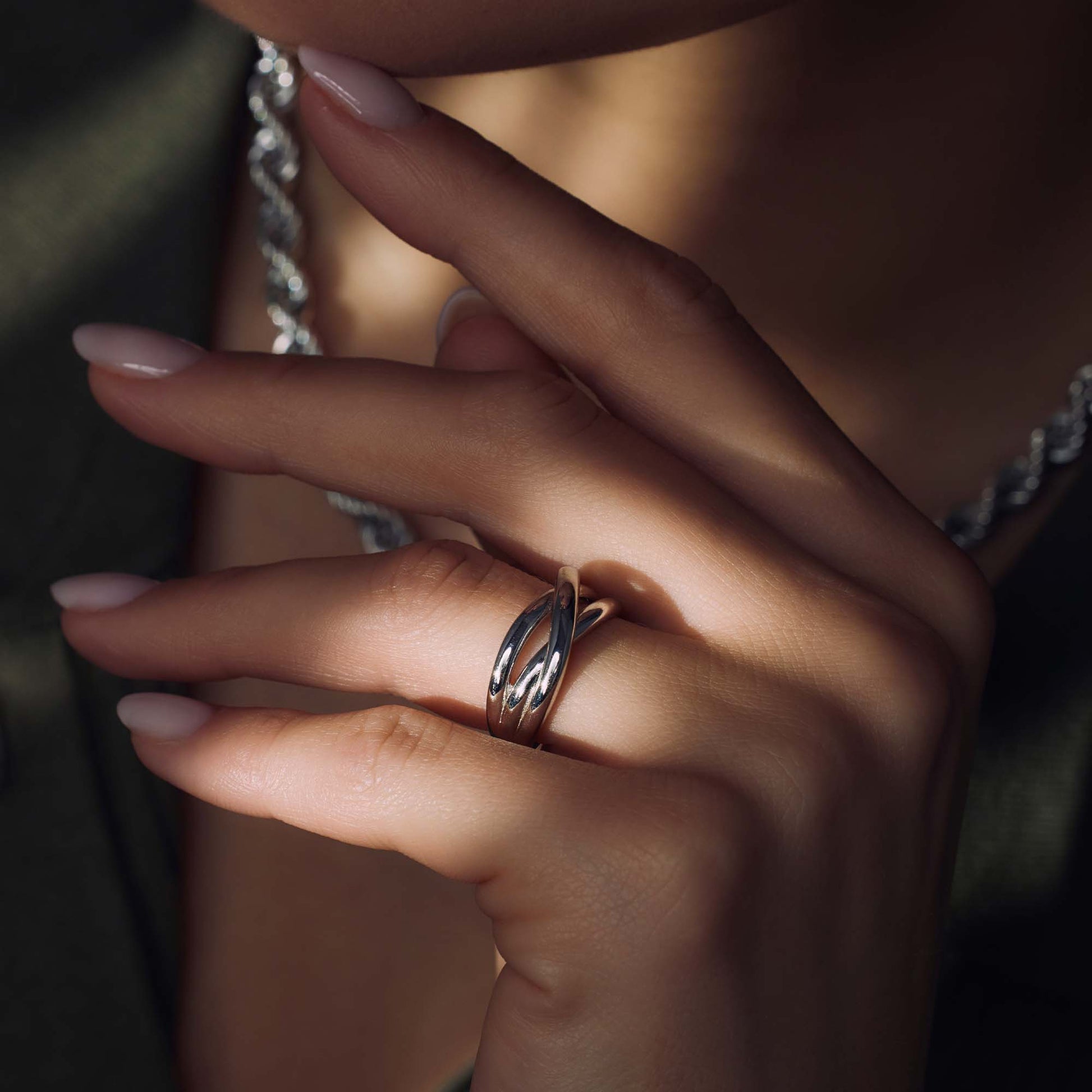 Parte Di Me Bibbiena Poppi Casentino 925 Sterling Silver Trinity Ring PDM33067-50