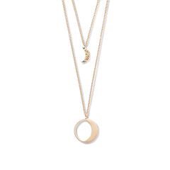 Violet Hamden Luminous Luna Rosegold Necklace VH10105 (Adjustable between 40-50 cm)