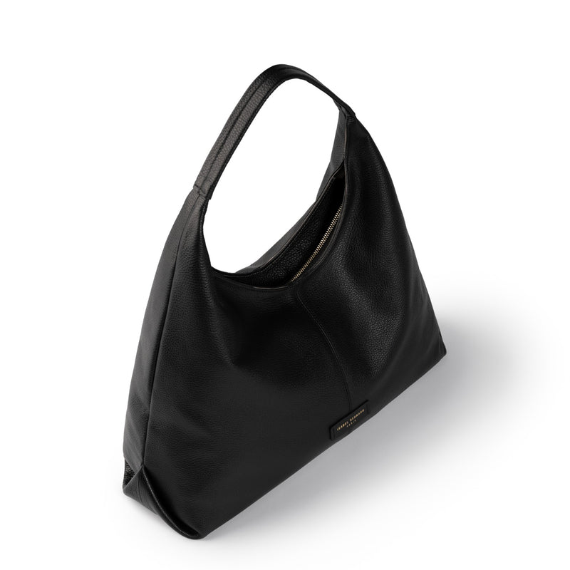 Isabel Bernard Honoré Grace black calfskin leather shoulder bag IB25093-001-zoom-