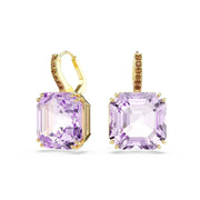 Swarovski Millenia Goudkleurige Oorbellen met Paarse Kristal 5759990