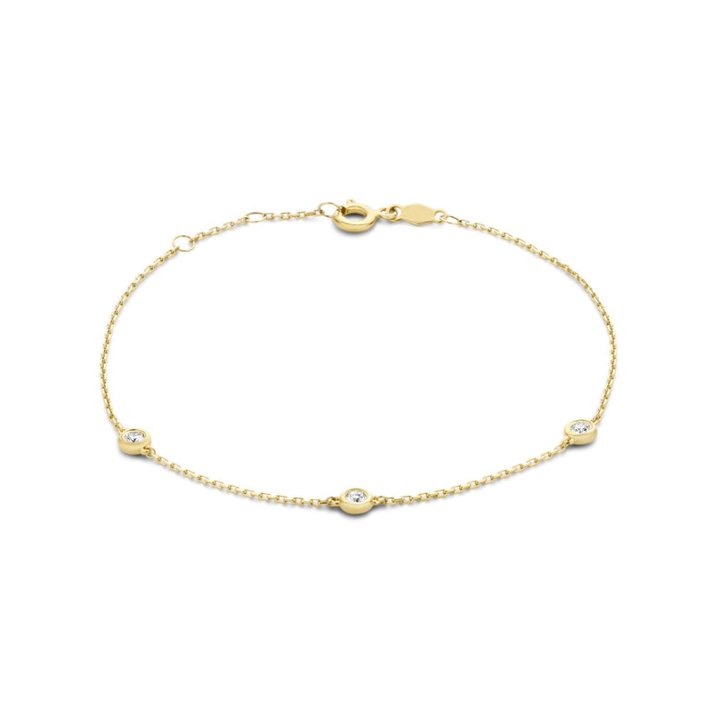 Isabel Bernard De la Paix Alfie 14 karaat gouden armband | diamant 0.12 ct | IBD320001-zoom-