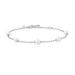 Ania Haie Miss Dainty 925 Sterling Silver Pearl Bracelet AH-B065-01H