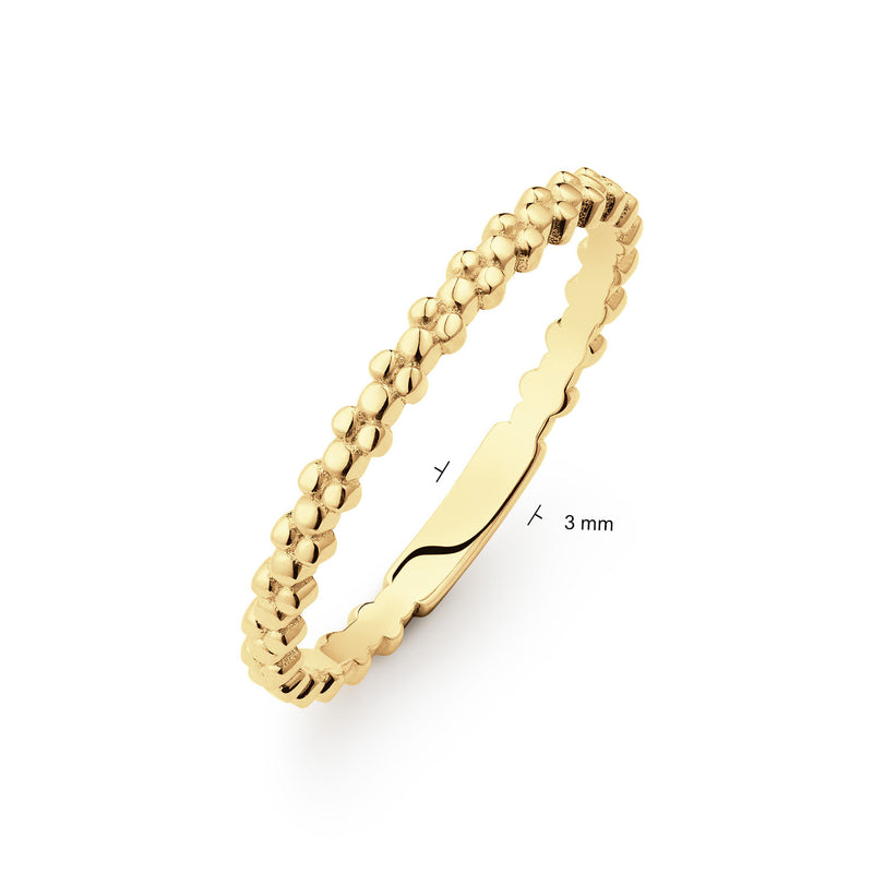 Jackie Gold Caviar 14 Karaats Gouden Ring 585 JKR25.526-52-zoom-