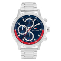 Tommy Hilfiger Rocky Silver and Blue Men's Watch TH1792179