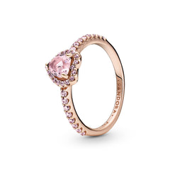 Pandora Timeless Sparkling Elevated Heart Ring 188421C04-56