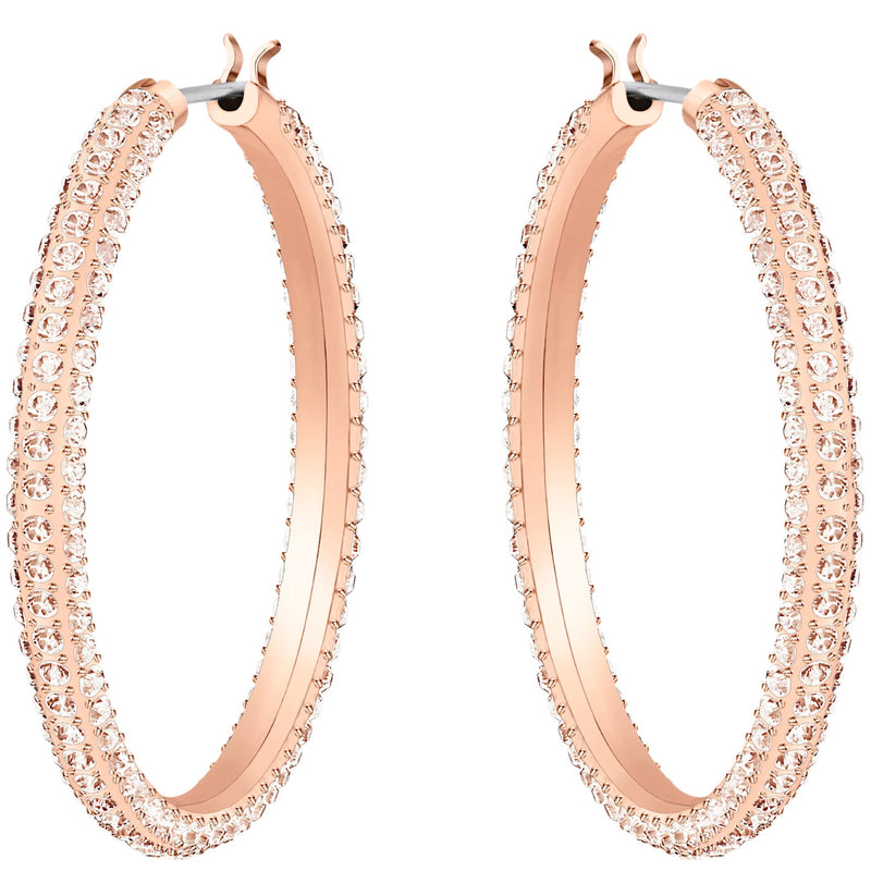 Swarovski Stone Hoop Silk Earrings 5383938-zoom-