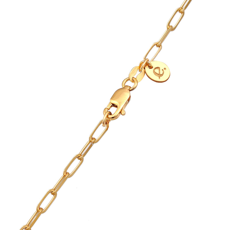 Elli 925 Sterling Silver Link Chain Necklace Gold plated with Moonstone 2004-BF-0008216-001-zoom-