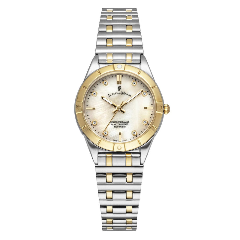 Jacques du Manoir Leonie Zilver- en Goudkleurig Dameshorloge JWL05903-zoom-