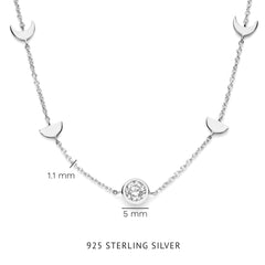 Violet Hamden Luna 925 Sterling Silver Necklace VH340043