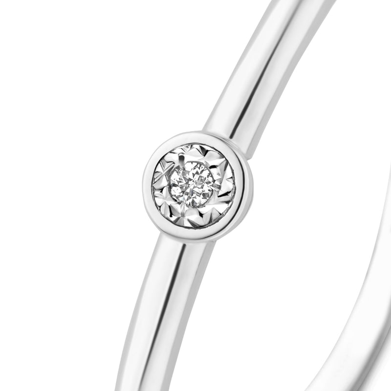 Isabel Bernard De La Paix Inaya 14 Karaat Witgouden Ring | Diamant 0.01 ct | IBD330026-48-zoom-