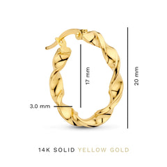 Isabel Bernard Cadeau d'Isabel 14 karat gold earring set IB90176