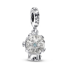 Pandora Moments 925 Sterling Silver Snowflake Snowglobe Charm 792369C01