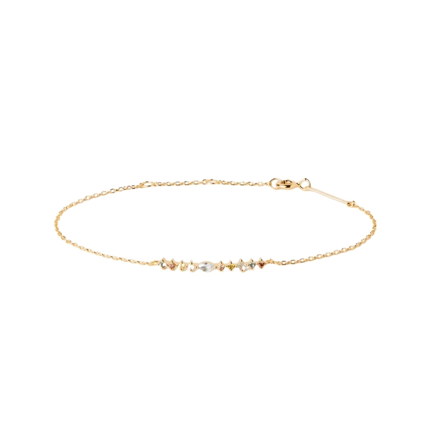 P D Paola Color 925 Sterling Silver Bracelet with Gold Plating PU01-845-U