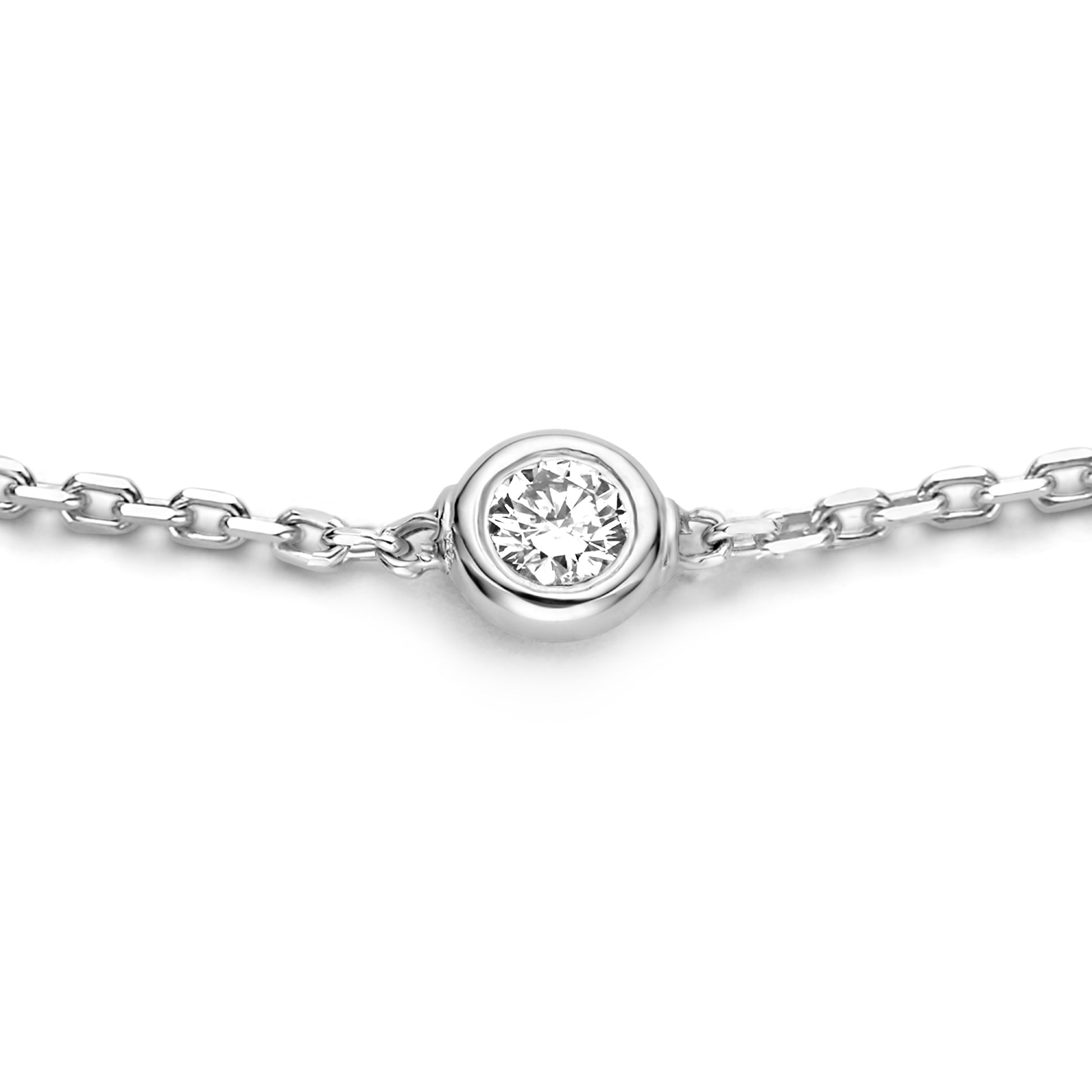 Isabel Bernard De la Paix Alfie 14 Carat Whitegold Bracelet | diamond 0.05 ct | IBD320004
