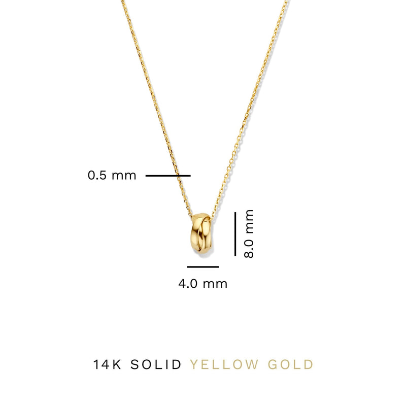 Isabel Bernard Rivoli Méline 14 Karaat Gouden Collier IB340150-zoom-