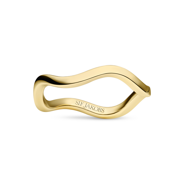 Sif Jakobs Ellera Waves Pianura Vergulde Ring SJ-R3869-YG