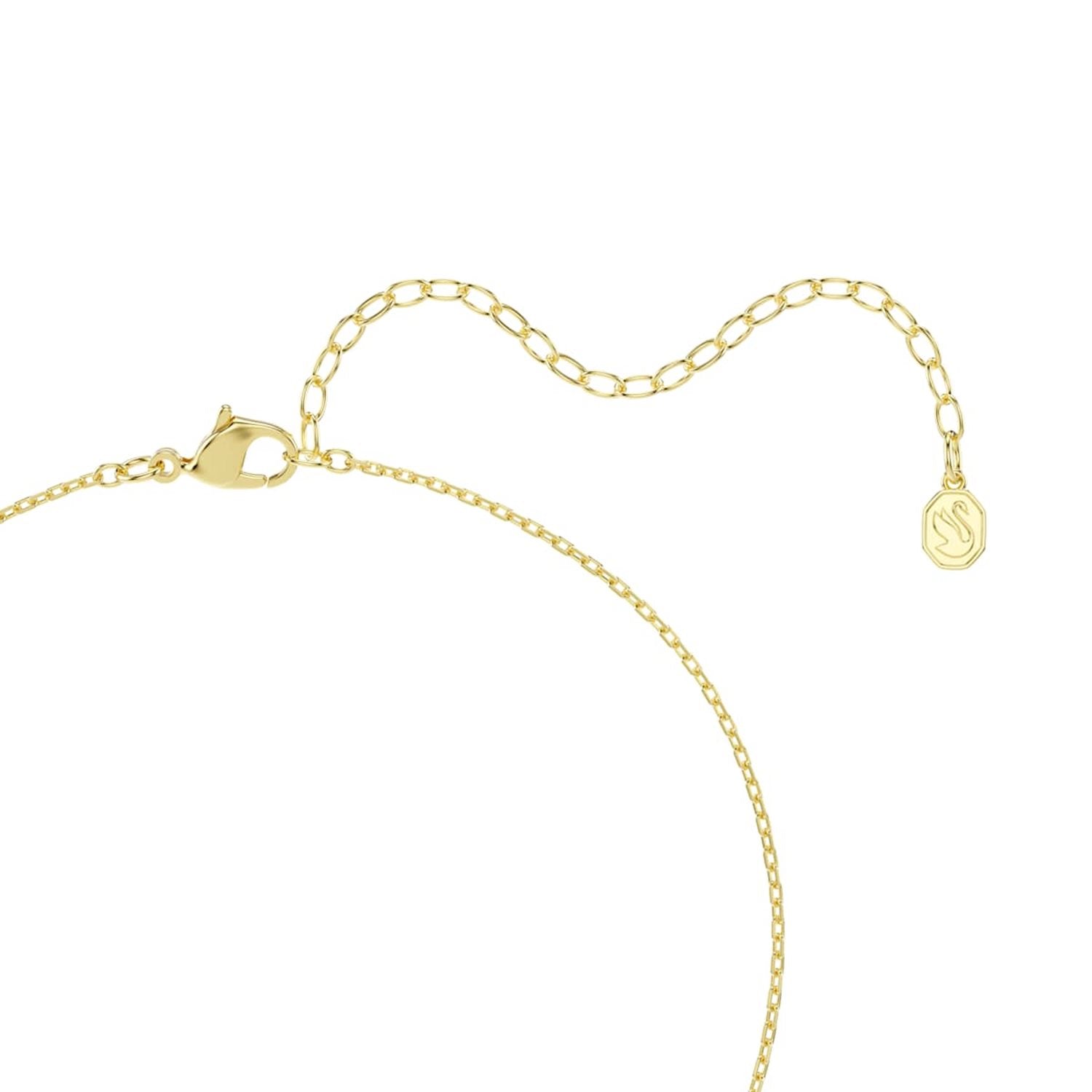 Swarovski Millenia Gold-Tone Necklace with Green Pendant 5764821