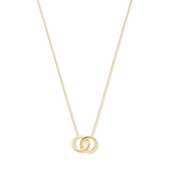 Le Marais Zoé 14 karaat gouden ketting met twee ringen