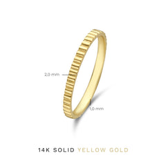 Isabel Bernard Rivoli L'Abbaye 14 Carat Gold Ring IB330005-50