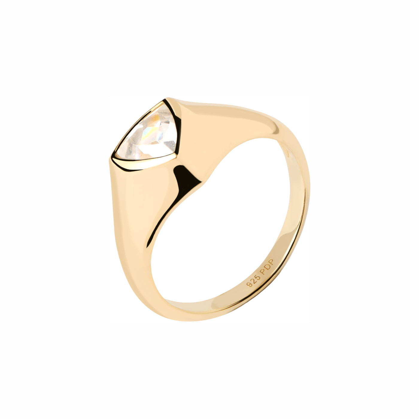 P D Paola The New Essentials 925 Sterling Silver Ring AN01-986-10with18K Gold Plating