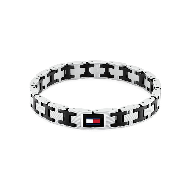 Tommy Hilfiger Roestvrij Staal Zilverkleurige Heren Schakelarmband TJ2790684-zoom-