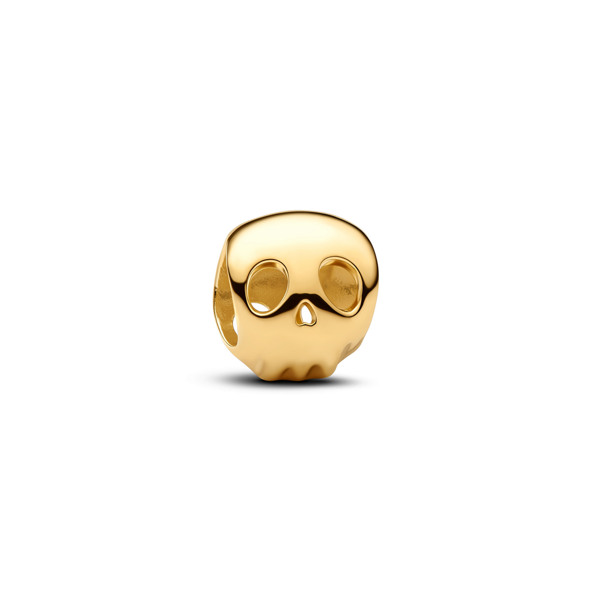 Pandora Moments Gold Plated Skull Mini Charm 764518C00