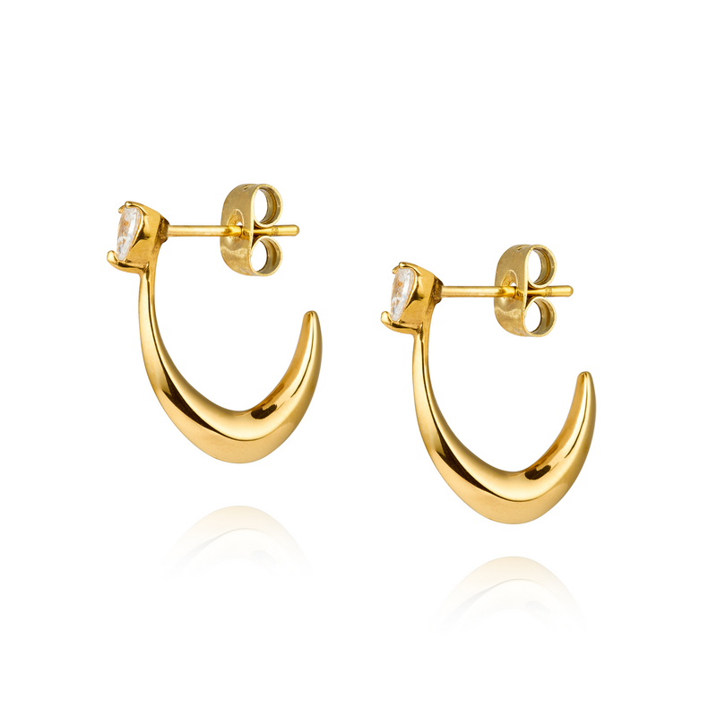 Mockberg Kenza Iris Gold Plated Earrings MB1689-zoom-