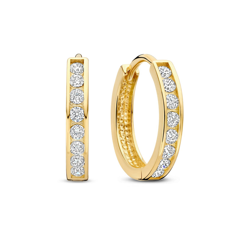 Isabel Bernard 14 karaat gouden Le Marais Tiphaine Klapoorringen IB360200-zoom-