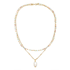 Elli 925 Sterling Silver Layered with Pearl 2004-BF-0008209-001
