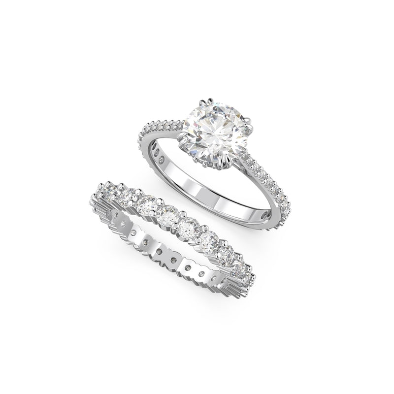 Swarovski Constella Silver-coloured Ring Set 5649216-zoom-