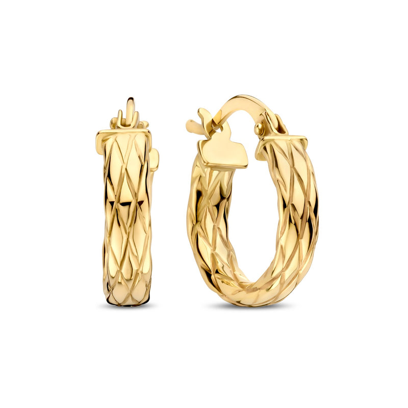 Isabel Bernard Rivoli Aurelle 14 karaat gouden oorringen IB360278-zoom-