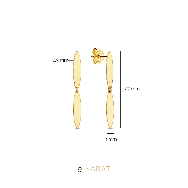 Beloro Jewels La Rinascente Donetta 9 Karaat Oorknoppen BO360052-zoom-