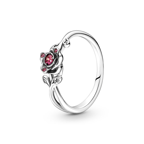 Pandora Disney 925 Sterling Silver Belle en het Beest Roos Ring 190017C01