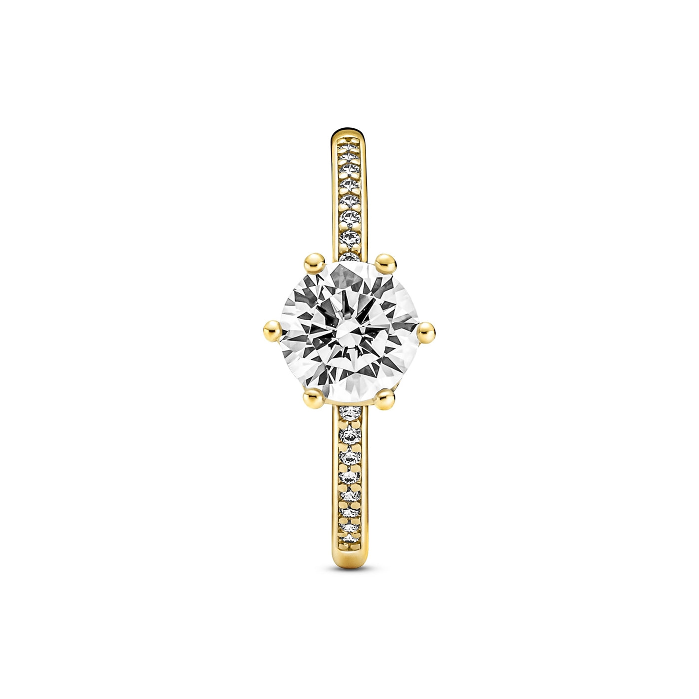 Pandora Clear Sparkling Crown Solitaire Ring 168289C01-52