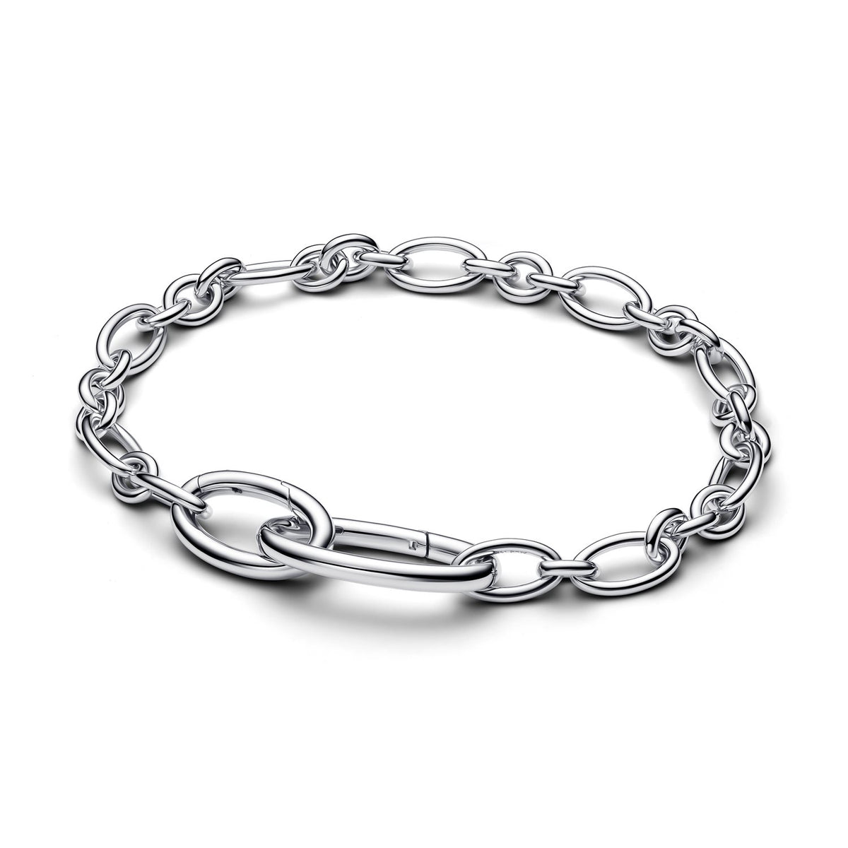 Pandora ME 925 Sterling Silver Openable Oval Link Chain Bracelet 594678C00