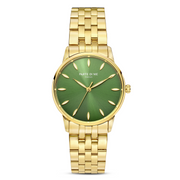 Parte Di Me Orologio rond dames horloge goudkleurig en groen PDM09046