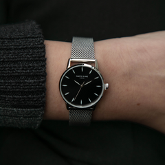 Parte Di Me Orologio round ladies watch silver coloured and black PDM09056