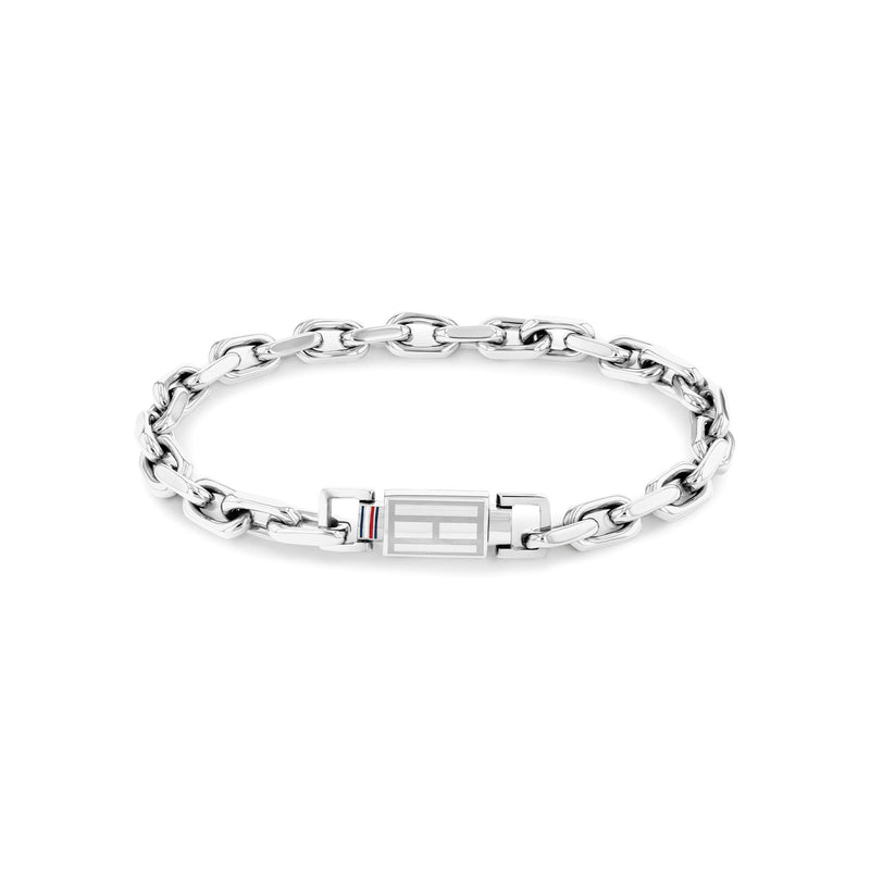 Tommy Hilfiger Roestvrij Staal Zilverkleurige Heren Schakelarmband TJ2790715-zoom-