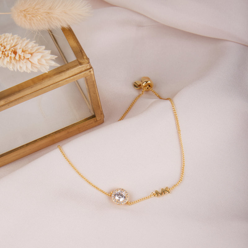 Michael Kors Premium 925 Sterling Silver Gold-coloured Bracelet MKC1206AN710 (Length: 22.00 cm)-zoom-