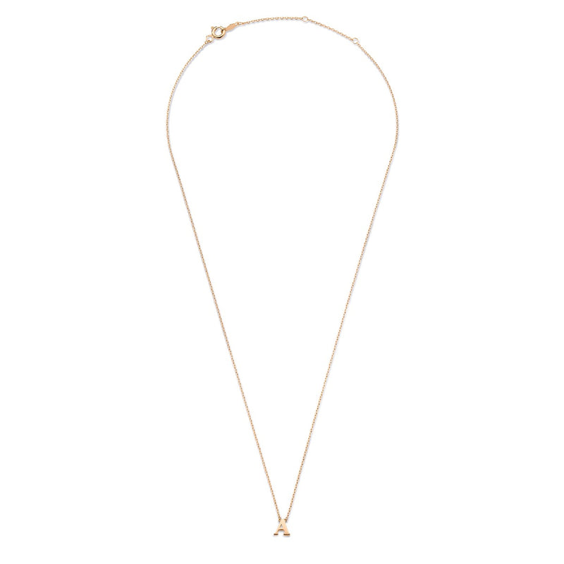Isabel Bernard La Concorde Chloé 14 Karaat Rosé Gouden Initial Ketting IB340062-A-zoom-