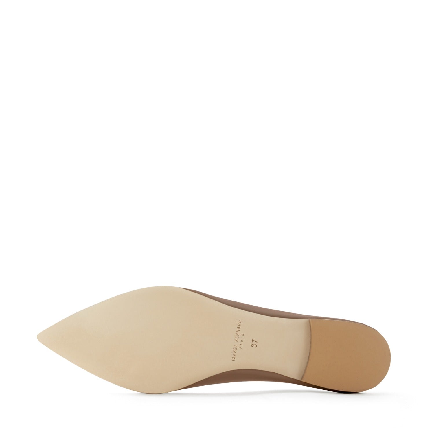 Isabel Bernard Vendôme Elita taupe leren ballerina's van kalfsleer IB51002-03-41