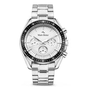 Mats Meier Arosa Racing Chronograaf Herenhorloge Zilverkleurig MM50018