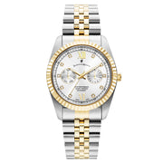 Jacques du Manoir Inspiration Multifunction Zilver- en Goudkleurig Stalen Unisex Horloge JWN06102