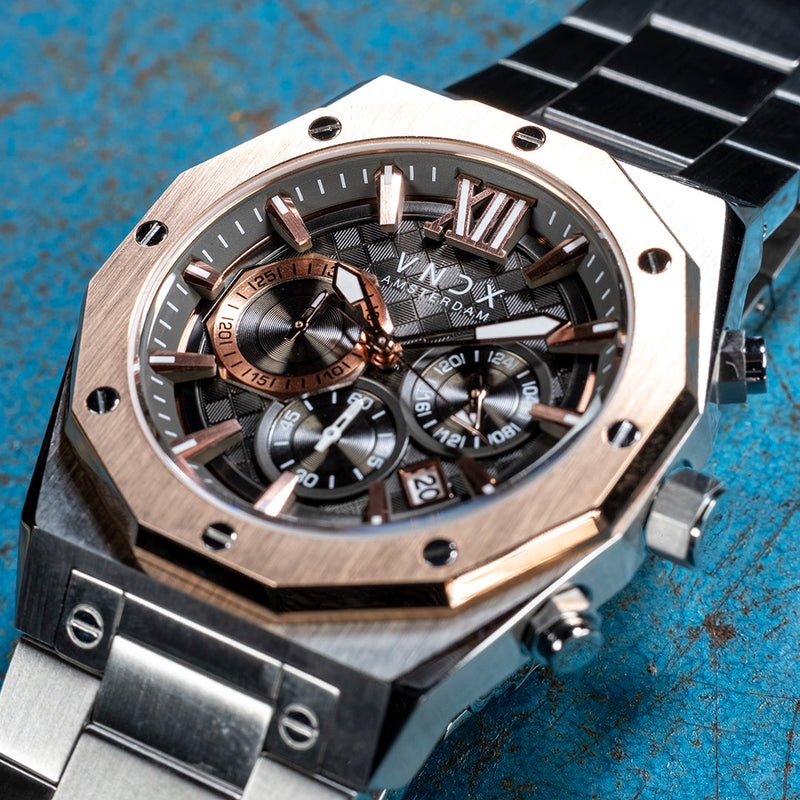 VNDX Wise Man Staal Heren Horloge 2003-MS11885-TR-zoom-