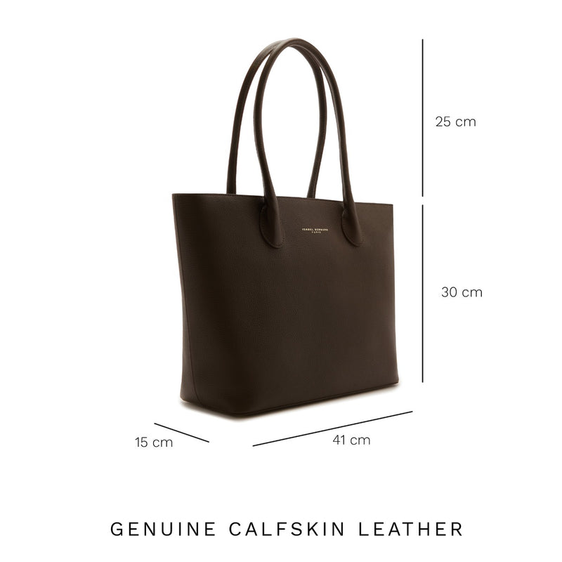 Isabel Bernard Honoré Lysanne Bruine Leren Shopper van Kalfsleer IB25089-zoom-