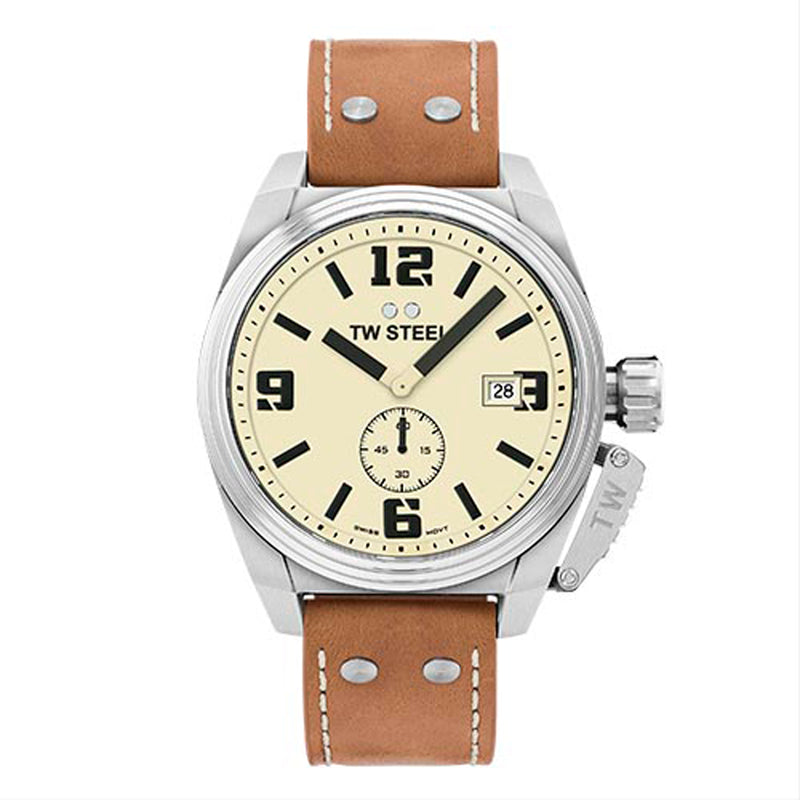 TW Steel Canteen Crème Heren Horloge 2002-TW1000-zoom-