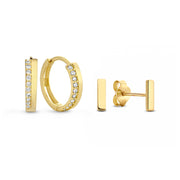 Isabel Bernard Cadeau d'Isabel 14 Karaat Gouden Oorbellen Set IB90096