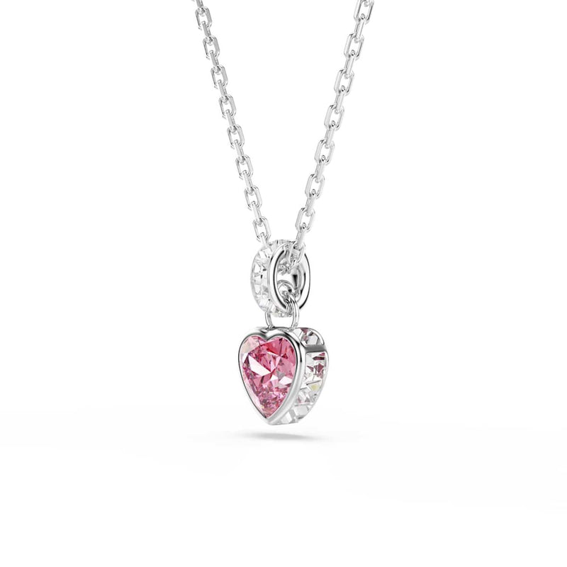 Swarovski Chroma Zilveren Ketting met Roze Accenten 5757789-zoom-